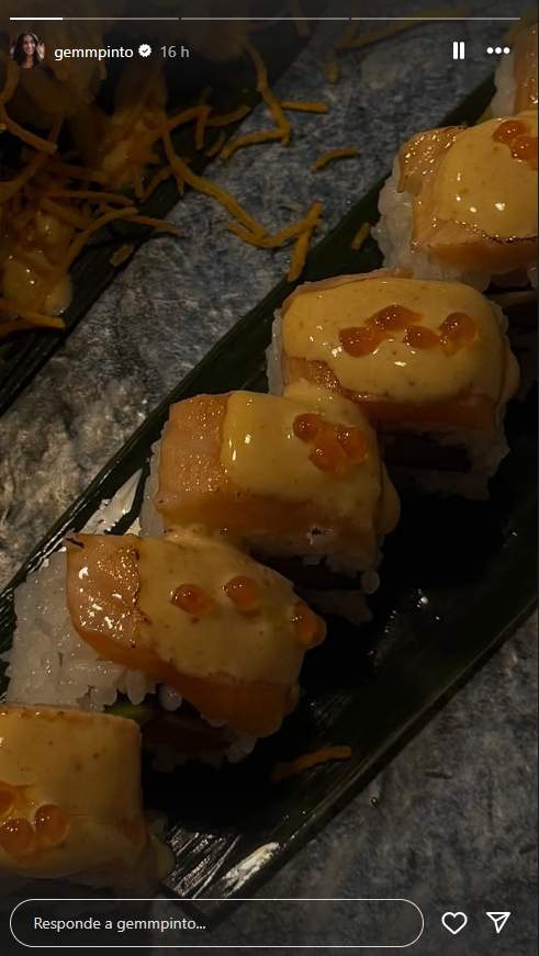 El sushi de Marc Márquez i Gemma Pinto / Instagram El sushi de Marc Márquez i Gemma Pinto / Instagram