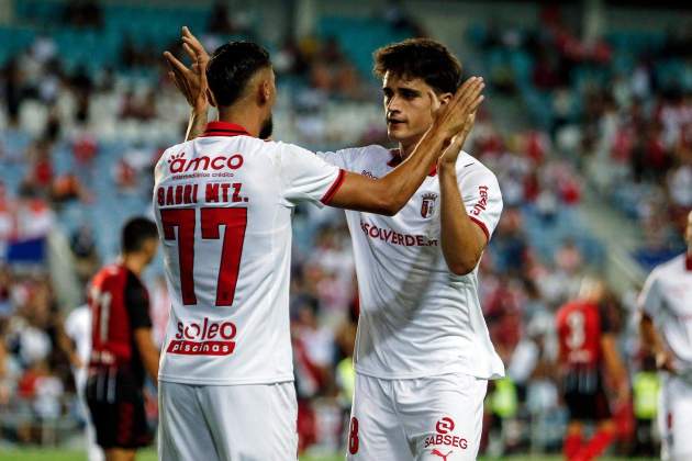 Pau Víctor gol Sporting de Braga / Foto: EFE Pau Víctor gol Sporting de Braga / Foto: EFE