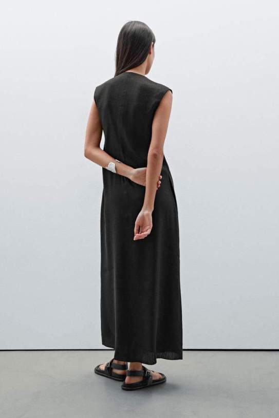 Vestit midi detalli escot bec|pic Vestit midi detalli escot bec|pic
