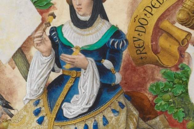 Representació renaixentista d'Agnès d'Aquitània, mare de Peronella / Font: British Library Representació renaixentista d'Agnès d'Aquitània, mare de Peronella / Font: British Library