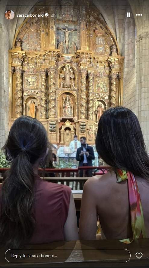 Sara Carbonero i Isabel Jiménez a l'esglèsia / Instagram Sara Carbonero i Isabel Jiménez a l'esglèsia / Instagram