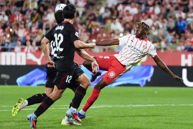 Dawda Camara Girona partido contra Sevilla / Foto: EFE