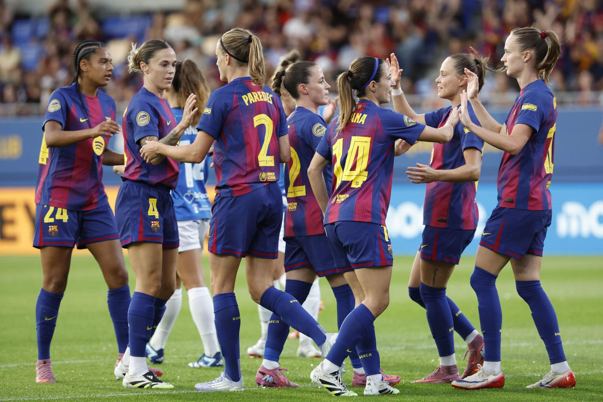 Plácido debut del Barça en la Liga F ante el recién ascendido Alhama (8-0)