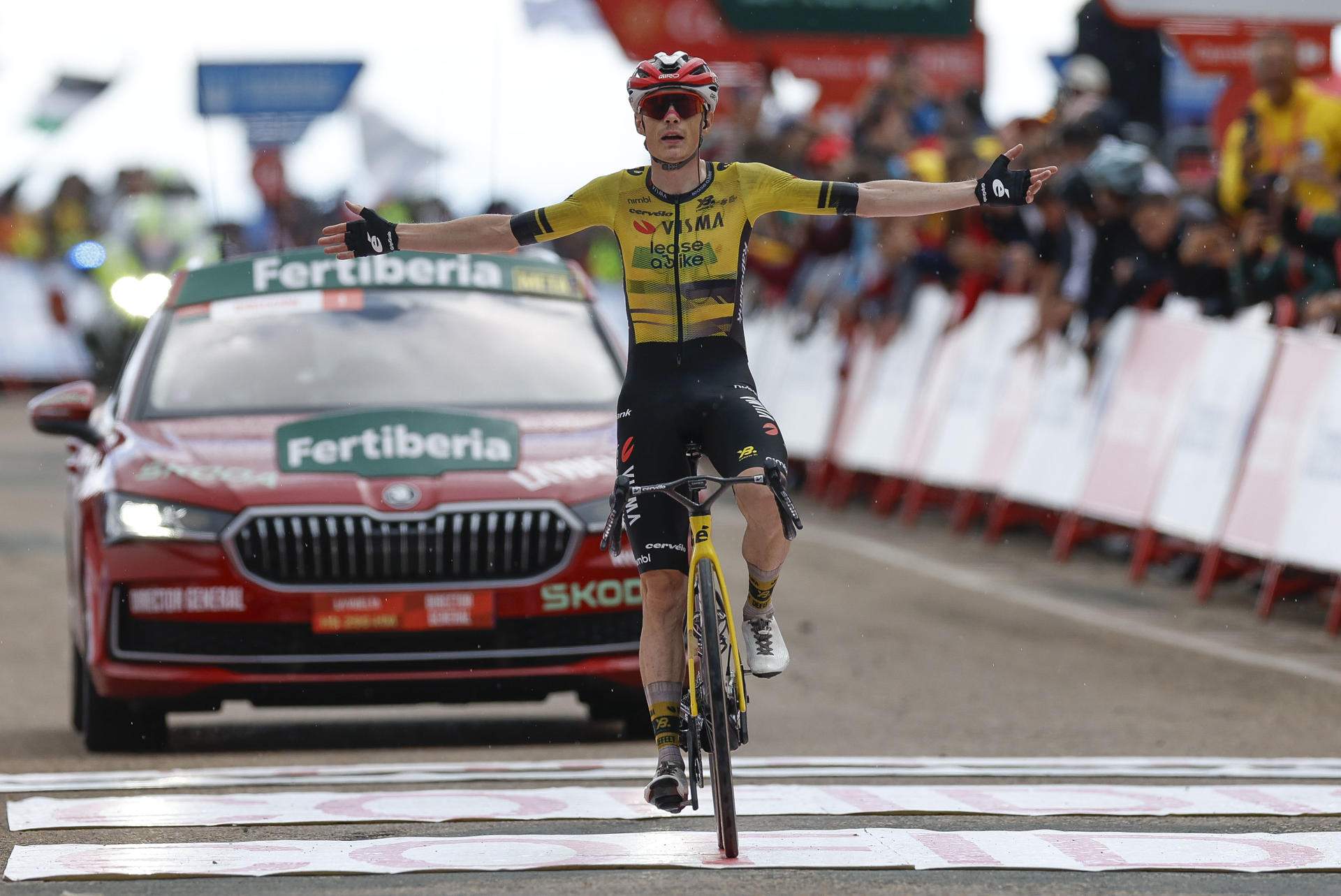 Vingegaard da inicio en Valdezcaray a su asalto al trono de la Vuelta a España