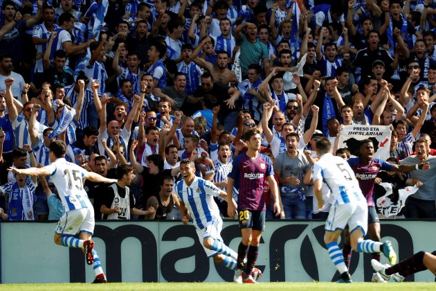 Barça Reial Societat Anoeta gol Elustondo   EFE