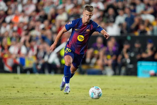 Dani Olmo en el partit contra el Rayo Vallecano / Foto: Europa Press Dani Olmo en el partit contra el Rayo Vallecano / Foto: Europa Press