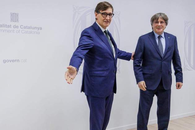 reunió Salvador Illa Carles Puigdemont Brussel·les Efe reunió Salvador Illa Carles Puigdemont Brussel·les Efe