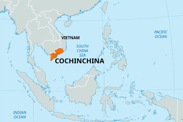 Situem la Cochinchina al mapa Situem la Cochinchina al mapa