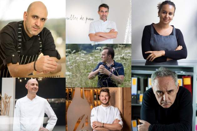 Montaje de los cocineros participantes en Andorra Taste 2025 / Foto: Cedida Montaje de los cocineros participantes en Andorra Taste 2025 / Foto: Cedida