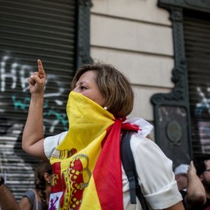 manifestacio espanyolista unionista bandera espanyola via laietana (bona qualitat) - Carles Palacio