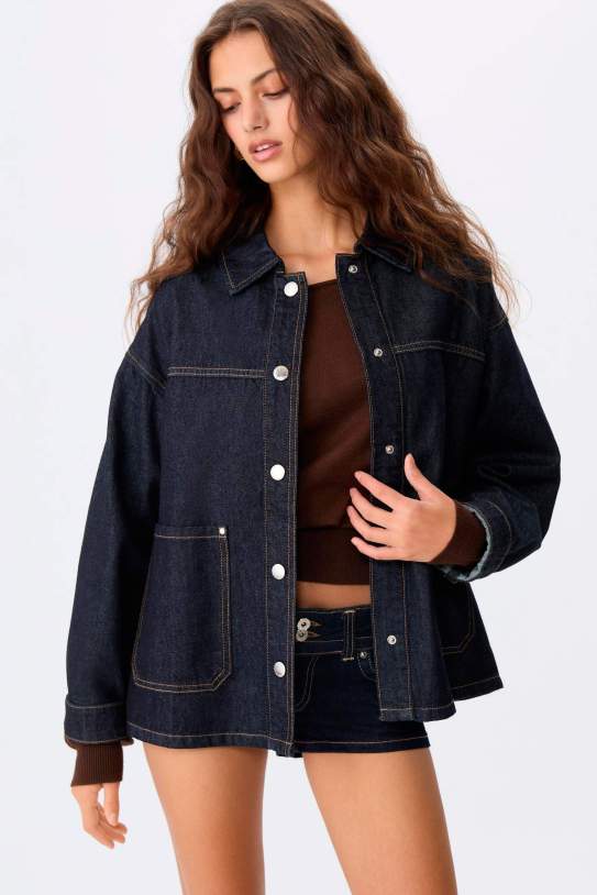 Caçadora denim bolsillos1 Caçadora denim bolsillos1