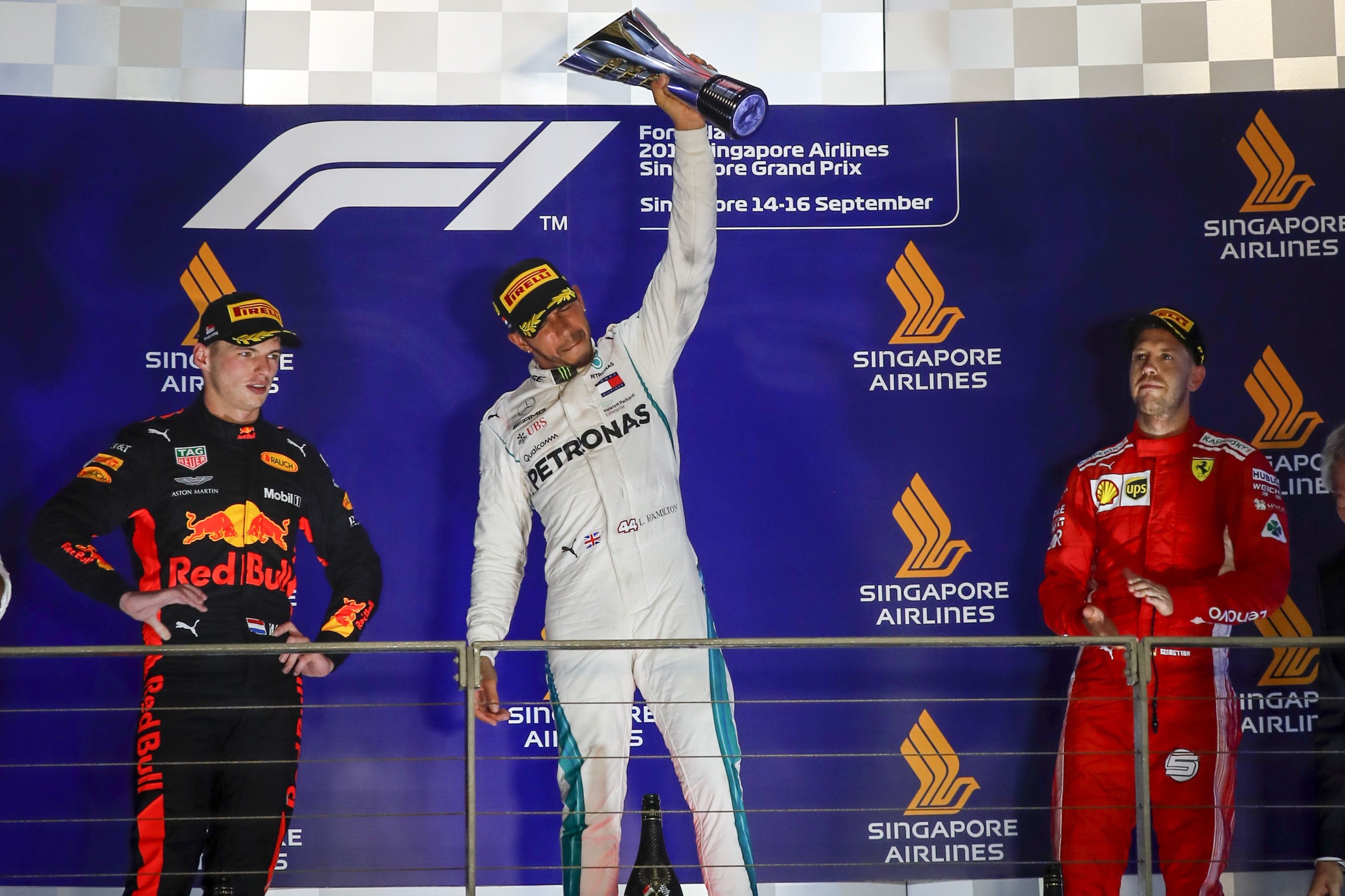 Tiranía de Hamilton y decadencia de Vettel en Singapur