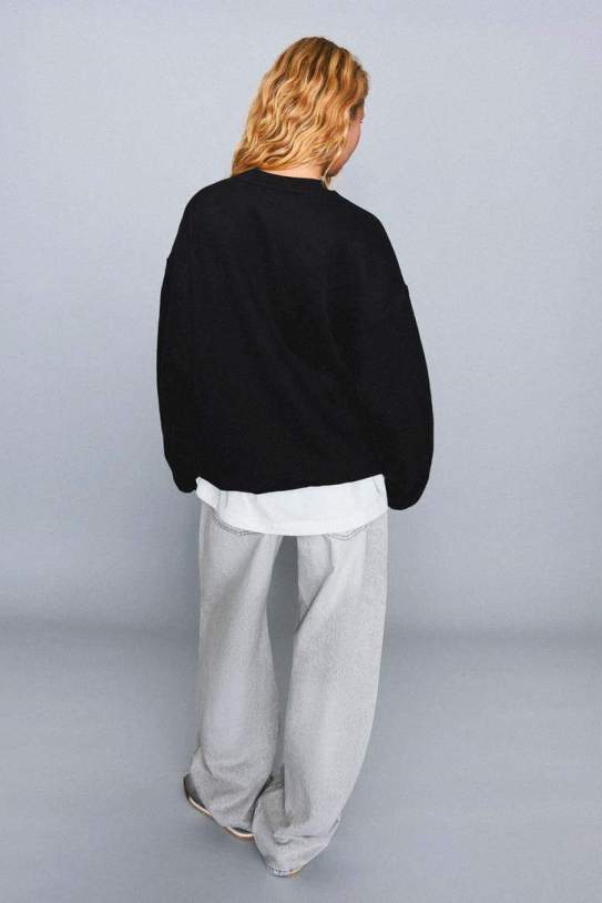 Sudadera oversize bolsillos