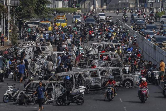 protestes indonesia Foto: Mast Irham / Efe