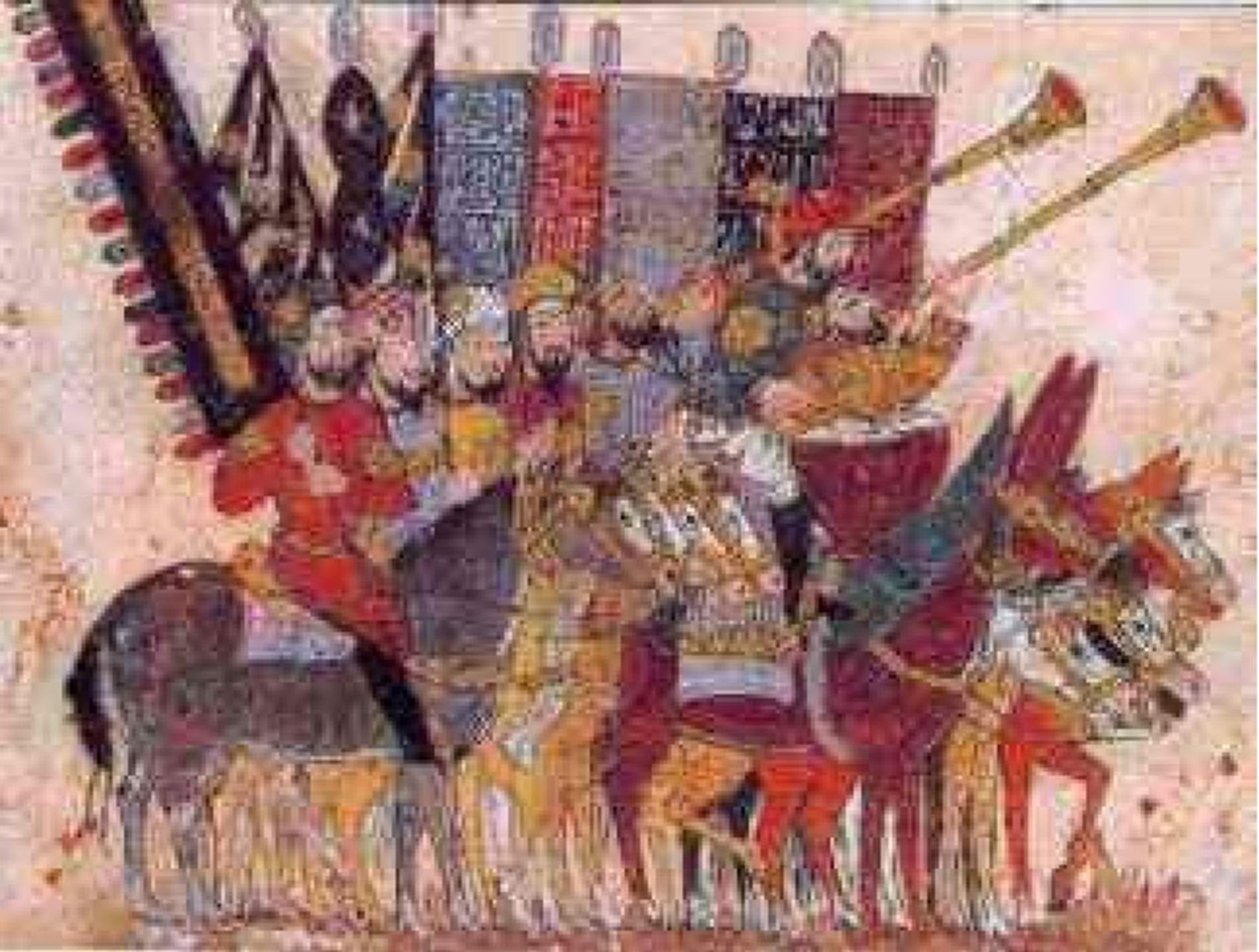 Representació coetània dels exèrcits arabs. Font Museus Vaticans