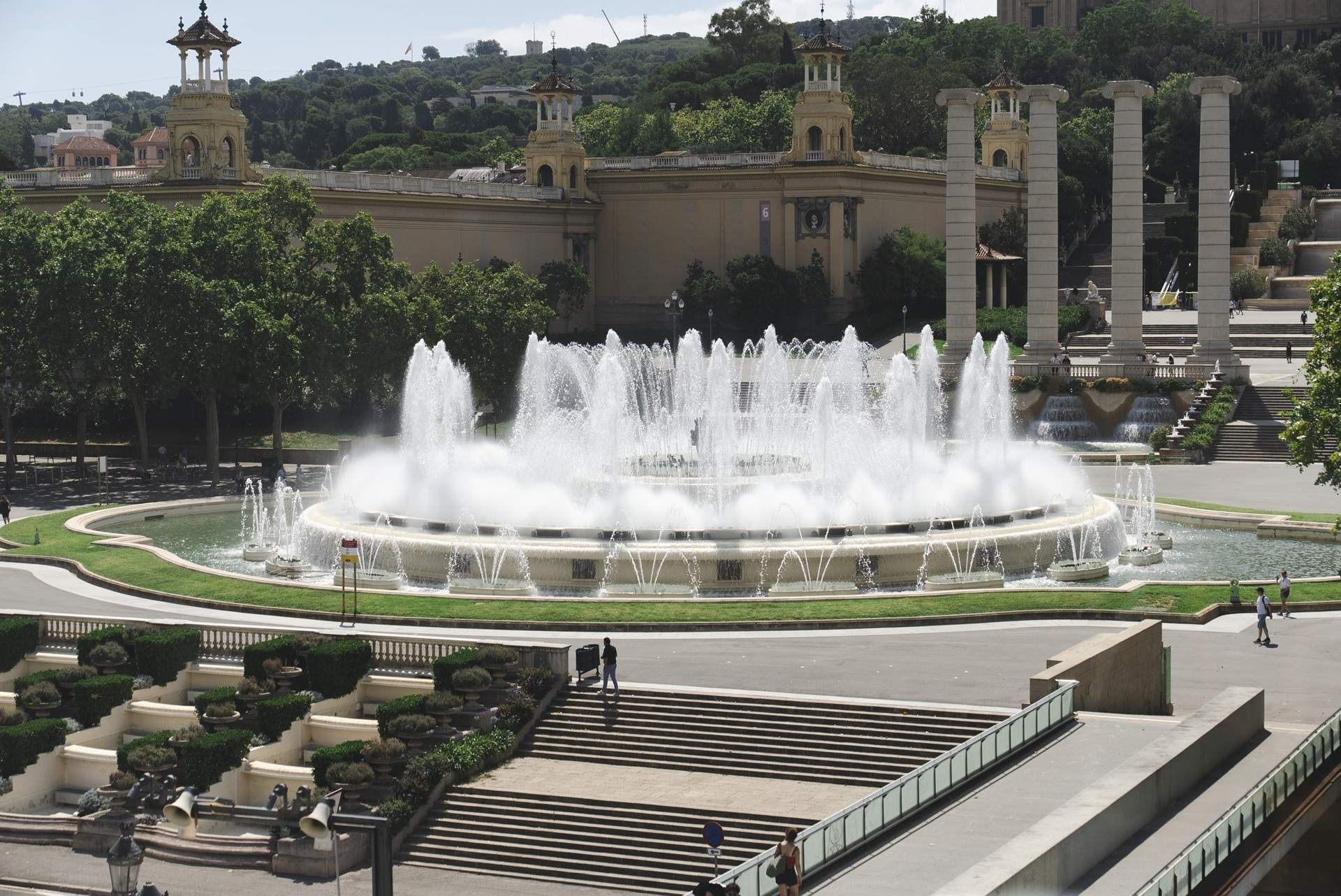 La Font Màgica de Montjuïc tornarà a brollar per La Mercè després de dos anys tancada