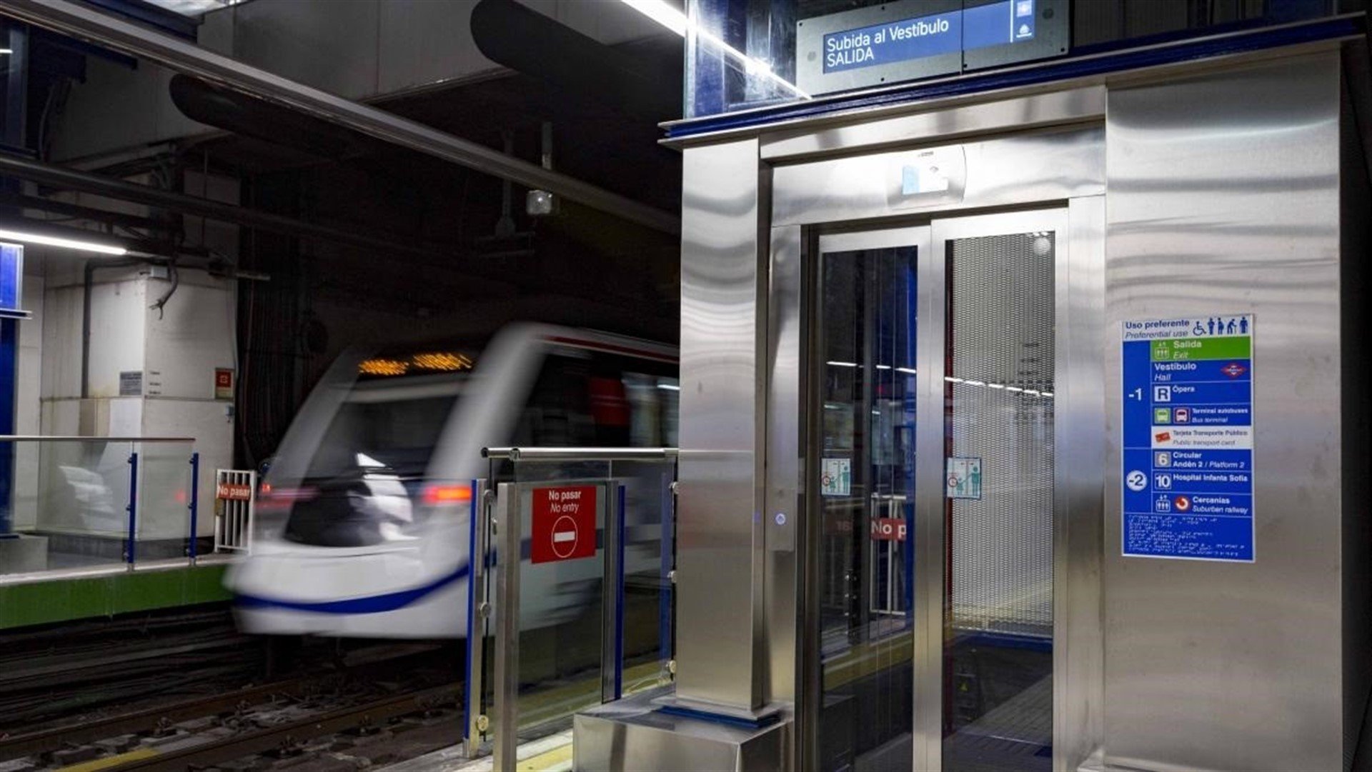 Susto en un vagón de metro en Madrid