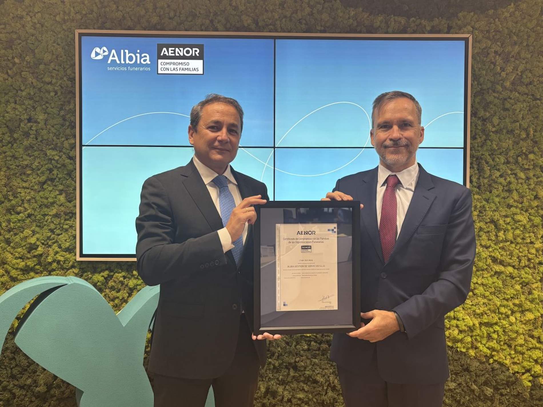 Grupo Albia obtiene la certificación Aenor ‘Compromiso con las Familias’