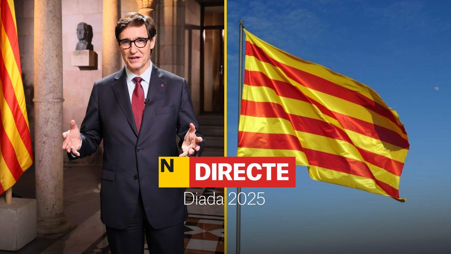 Actes institucionals i missatge de Salvador Illa per la Diada 2025, DIRECTE