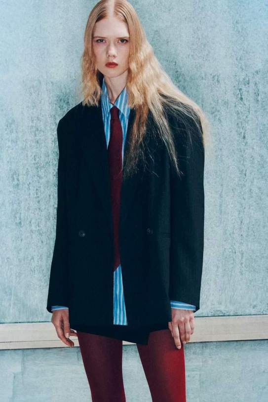 Blazer oversize raya diplomática1 Blazer oversize raya diplomática1