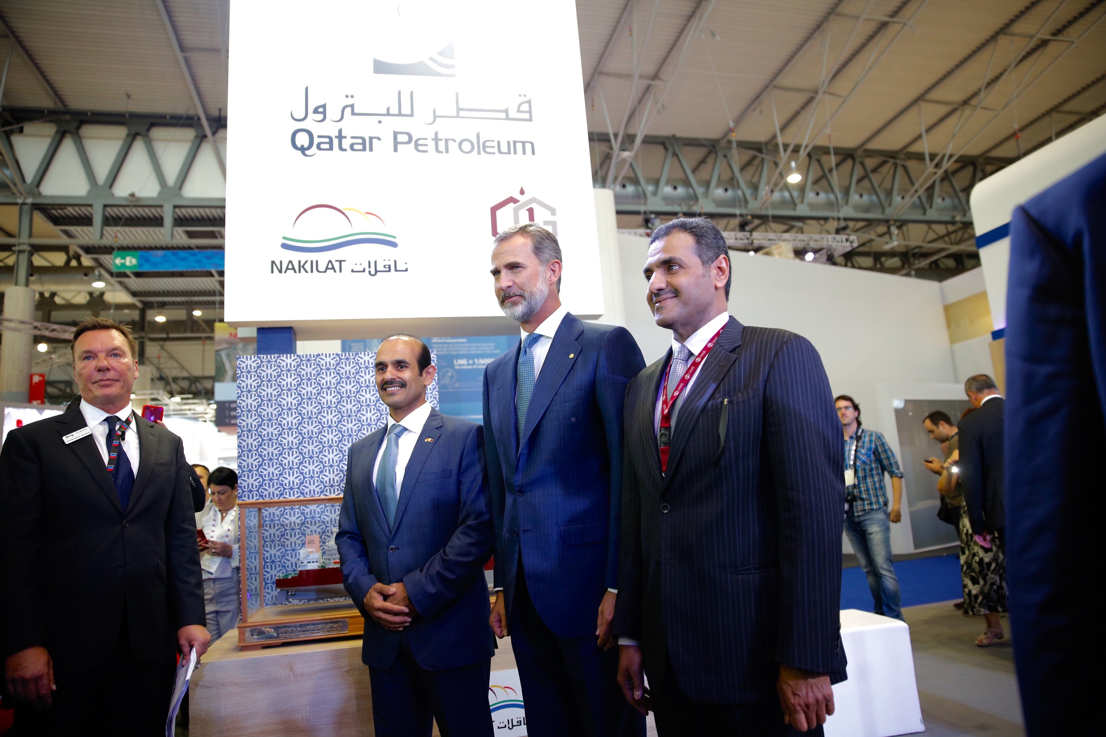 El Rei visita l'estand de Qatar Petroleum però no el de la Generalitat instal·lat a la Fira