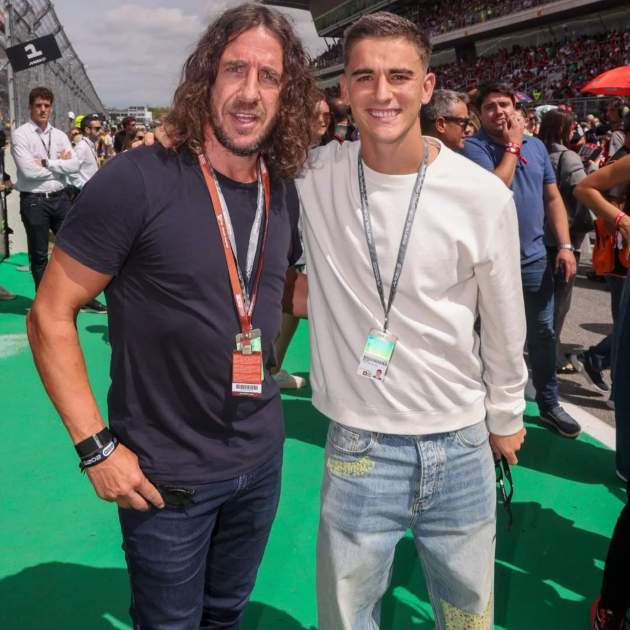 Carles Puyol amb Gavi / Instagram Carles Puyol amb Gavi / Instagram