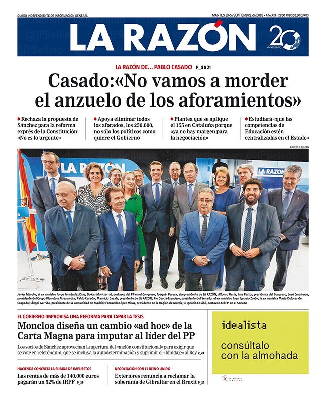 La Razón 20180918