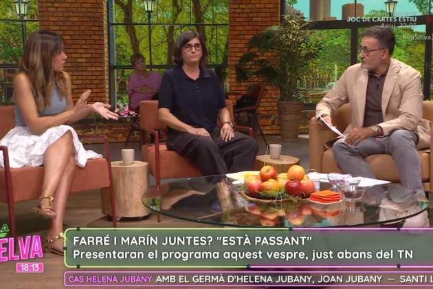 La Núria Marín i la Natza Farré a 'La Selva' amb Xavier Graset TV34