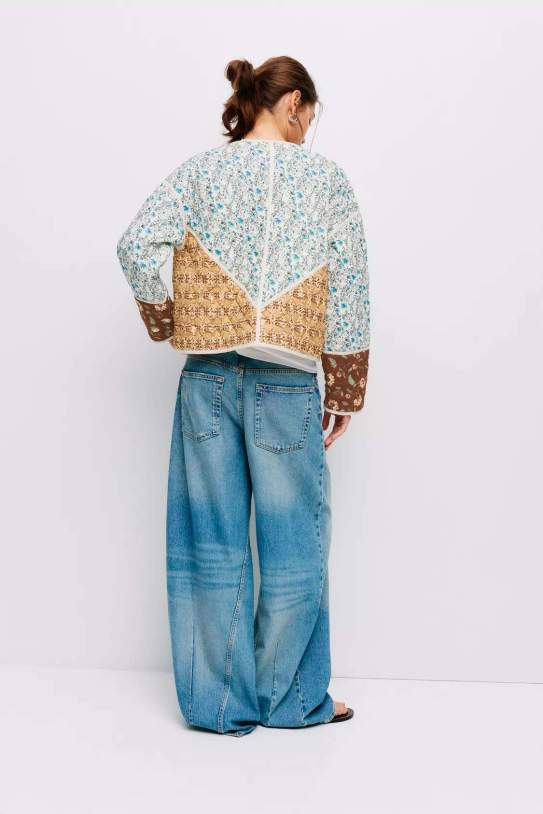 Chaqueta acolchada patchwork