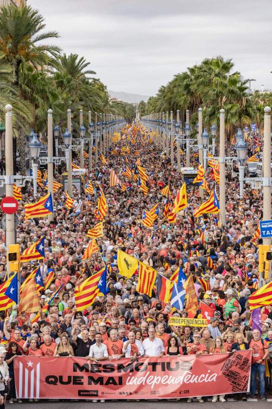 Manifestació diada 2025 barcelona / Foto: Carlos Baglietto