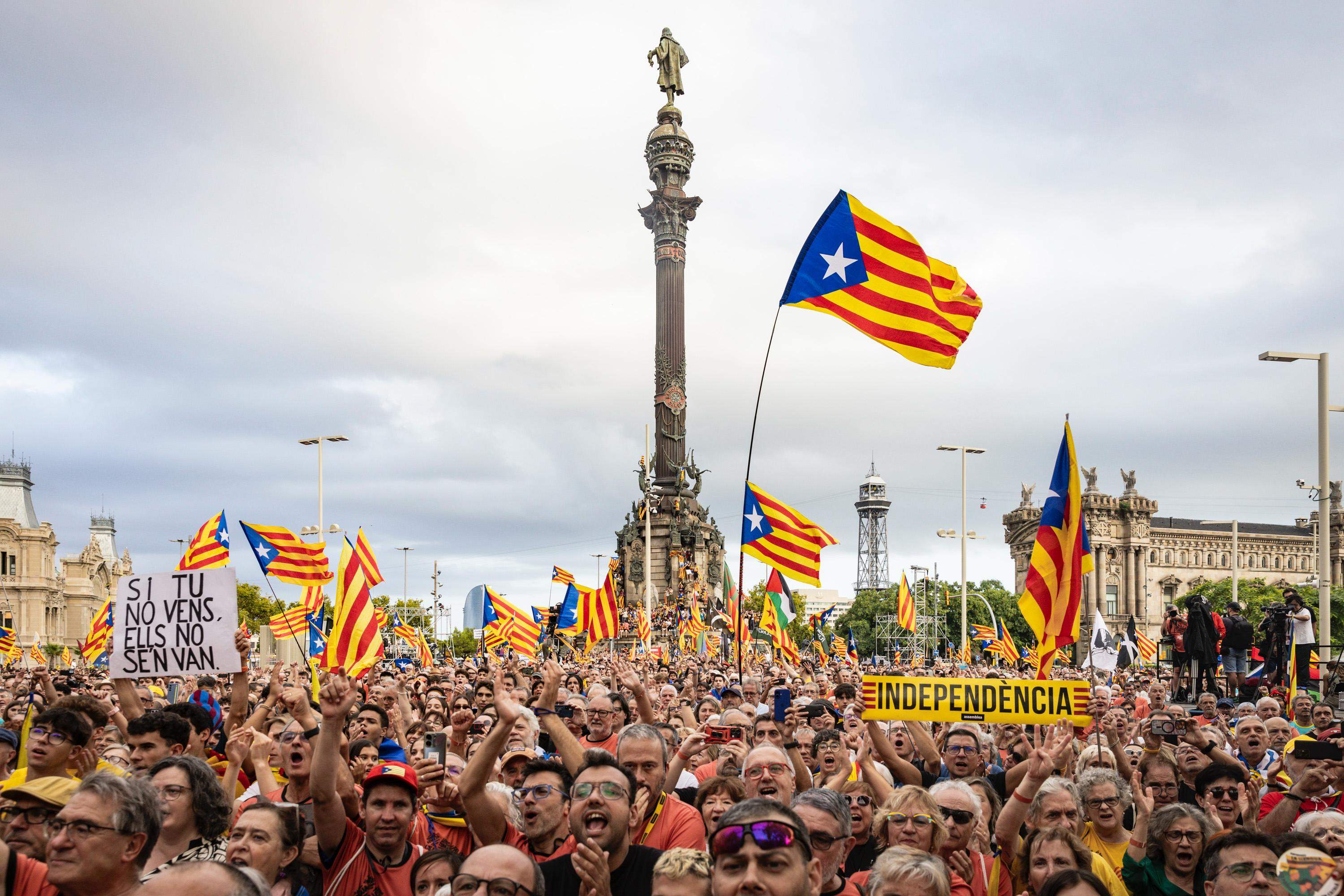 Manifestació diada 11 setembre 2025 estelada / Foto: Carlos Baglietto