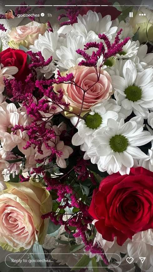 El ram de flors de Manu Moreno a Jessica Goicoechea   Instagram