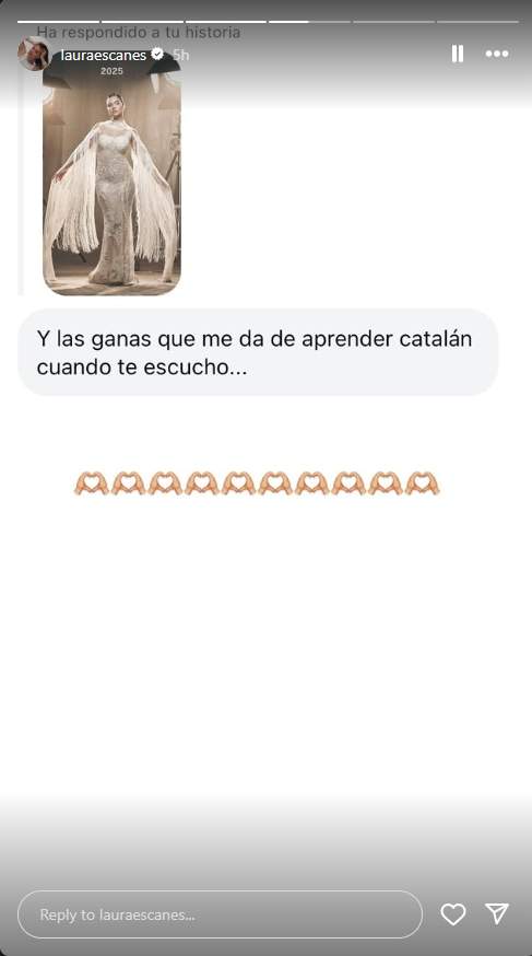 Mensaje a Laura Escanes campanadas Instgram Mensaje a Laura Escanes campanadas Instgram