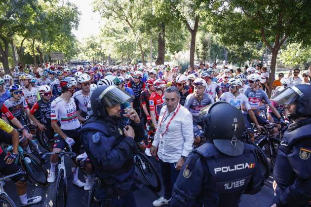 Vuelta a España protestas propalestinas Madrid / Foto: EFE Vuelta a España protestas propalestinas Madrid / Foto: EFE