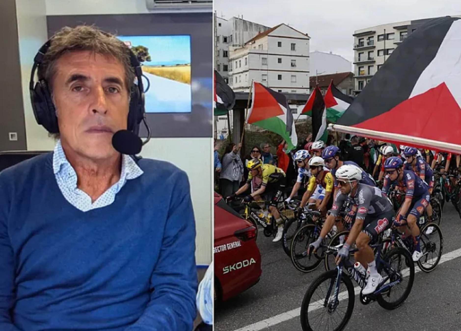 Brutal intervención de famoso actor catalán y lo que ha pasado en la Vuelta: qué dice de los locutores de TVE