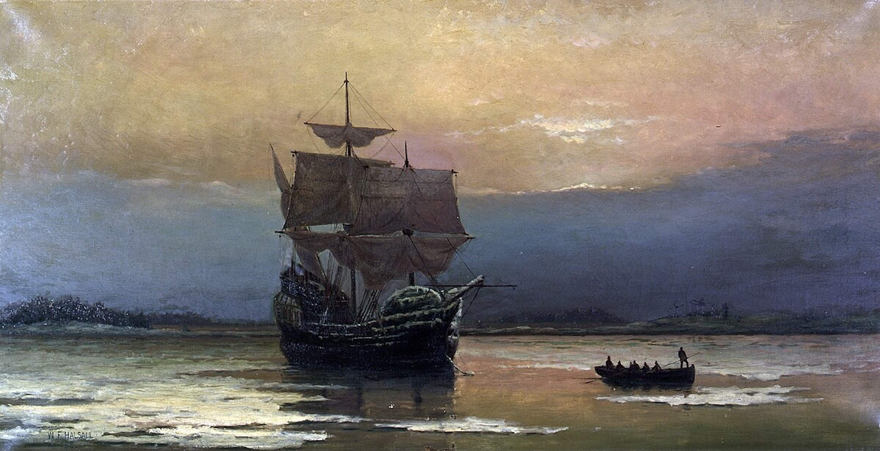 Salpa el Mayflower, el vaixell dels pares pelegrins de Nord-amèrica