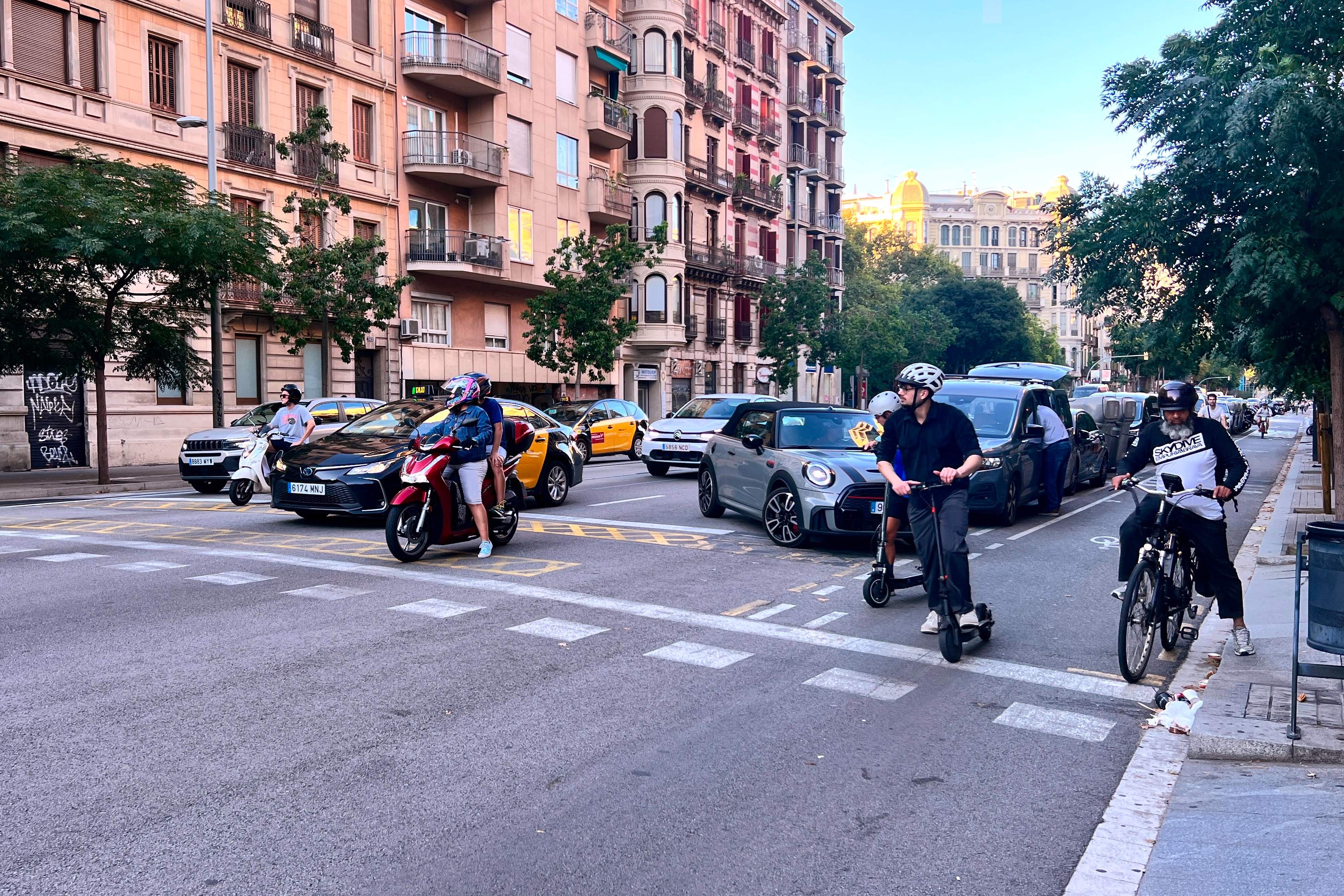 Estos son los cruces con más tráfico de Barcelona