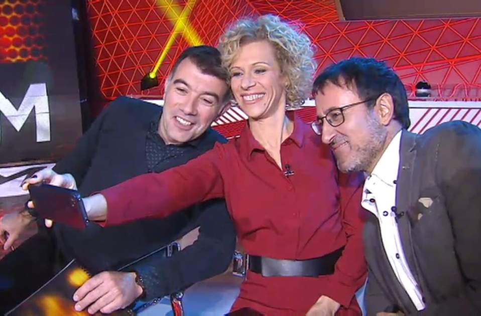Màbel Martí con Pep Plaza y Xavier Grasset a Cómo somos, TV3