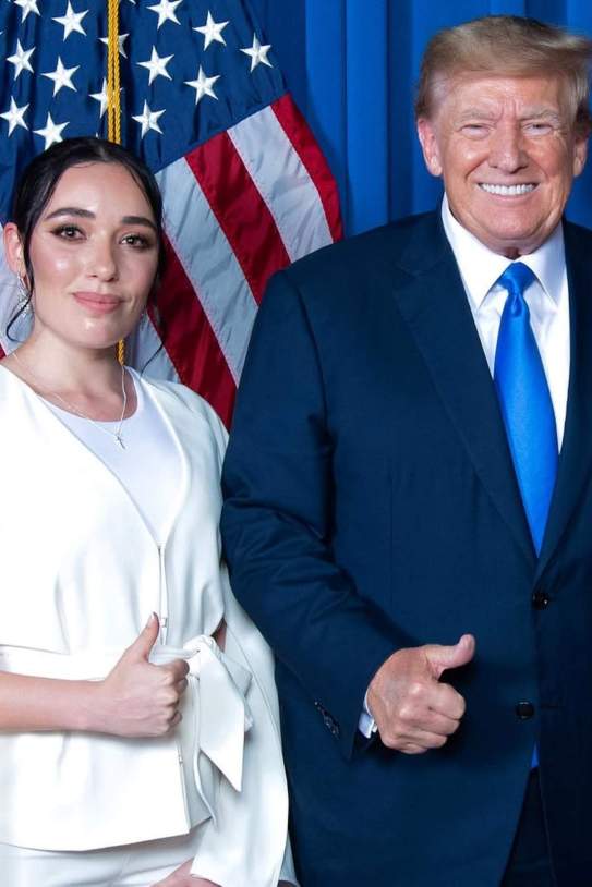 Ada Lluch y Donald Trump / Instagram