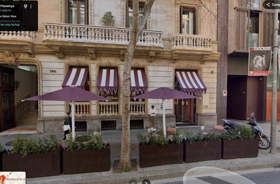 Restaurant Gala, carrer Provença, Google Maps