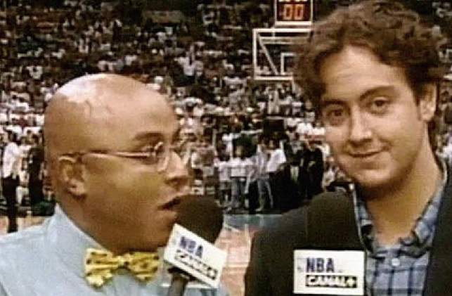 Antoni Daimiel, con Andrés Montes haciendo los partidos de la NBA a Movistar+