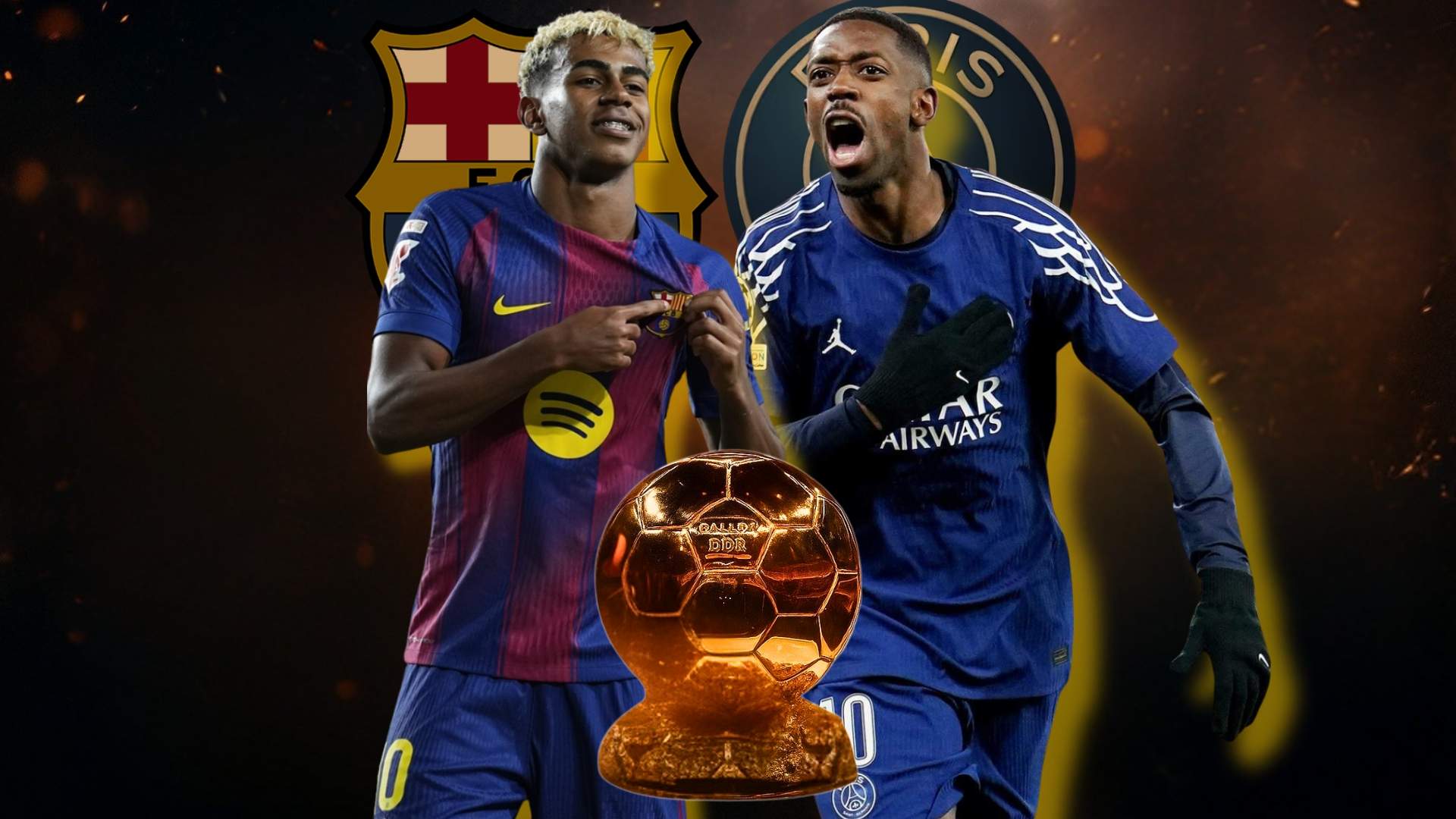 El debate dorado se decide en París: Lamine Yamal y Dembélé, cara a cara por el Balón de Oro