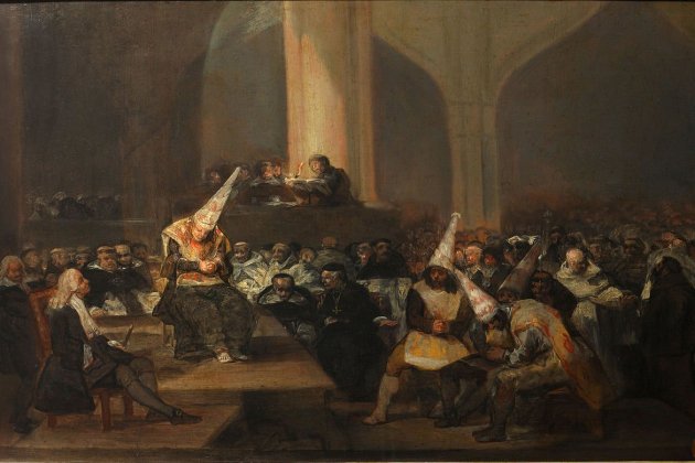 Francisco de Goya acte de fe de la Inquisició Google Art Project