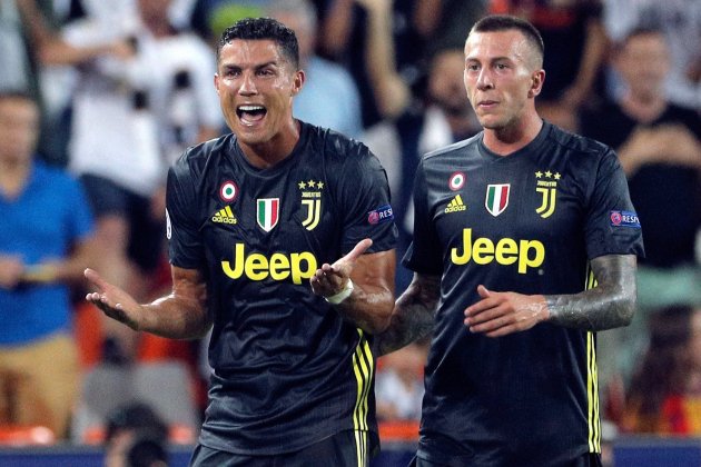 Cristiano Ronaldo Valencia Juventus Champions llorando EFE