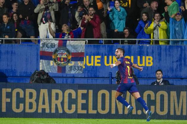 Ferran Torres celebración gol Barça Getafe / Foto: EFE Ferran Torres celebración gol Barça Getafe / Foto: EFE