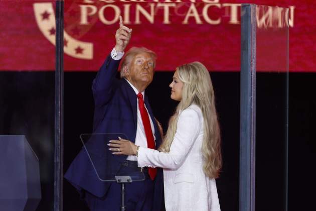 Presidente Donald Trump y Erika Kirk, vidua Charlie Kirk / Efe Presidente Donald Trump y Erika Kirk, vidua Charlie Kirk / Efe