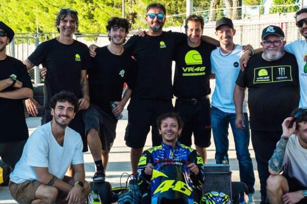 Pecco Bagnaia Valentino Rossi / Foto: @valeyellow46 Pecco Bagnaia Valentino Rossi / Foto: @valeyellow46