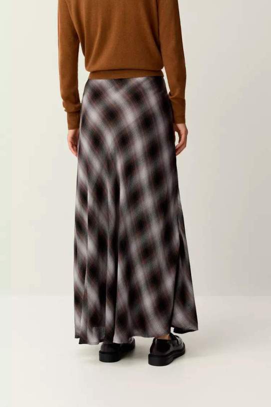 Faldilla|Falda midi quadres