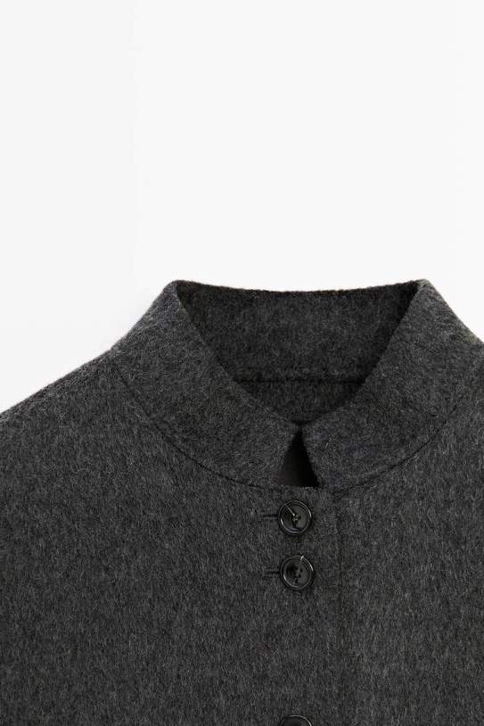 Chaqueta talla doble botó barreja|mescla llana