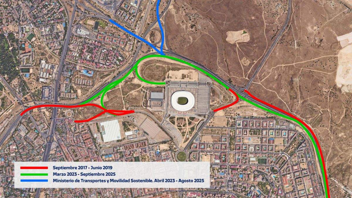 La 'Ciudad del Deporte' del Atlético de Madrid mejora la movilidad y los accesos del barrio de San Blas